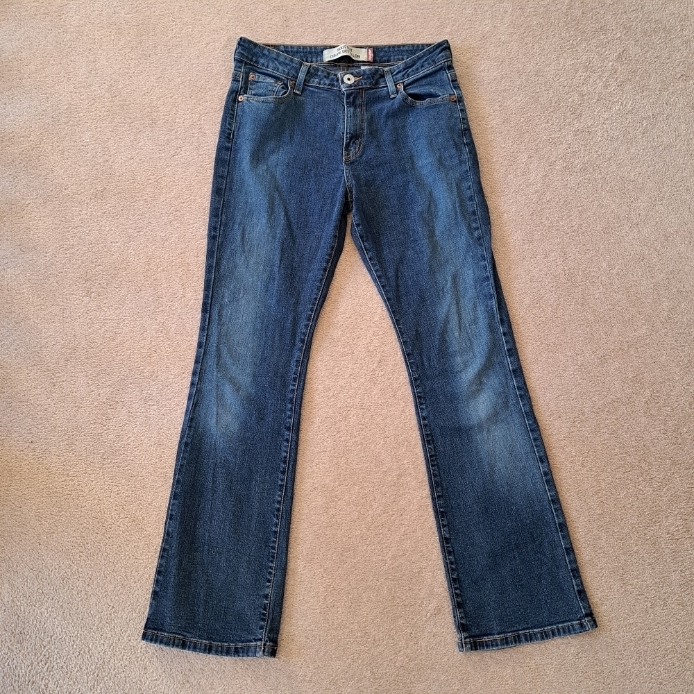 Levi's 515 Jeans Boot Cut Denim Blue Size 11 Vintage 90s Casual Levi's Red Tab